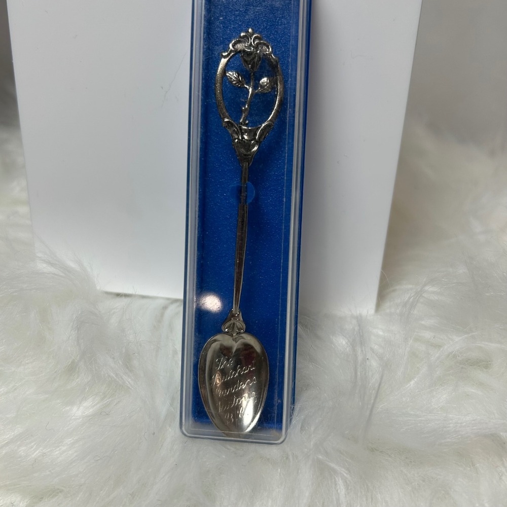 Butchart Gardens Victoria BC Souvenir Spoon, Silver‎ Tone, Rose